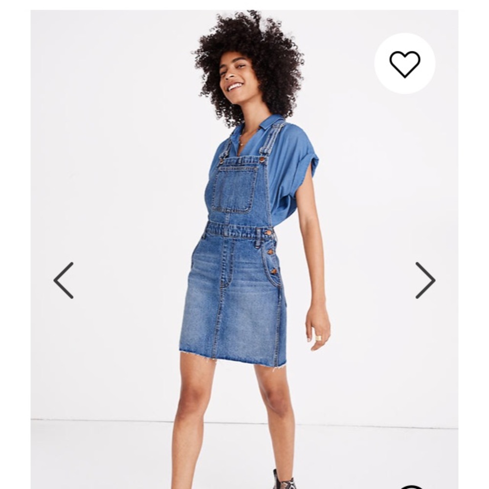 NWOT Madewell Denim Overall Dress